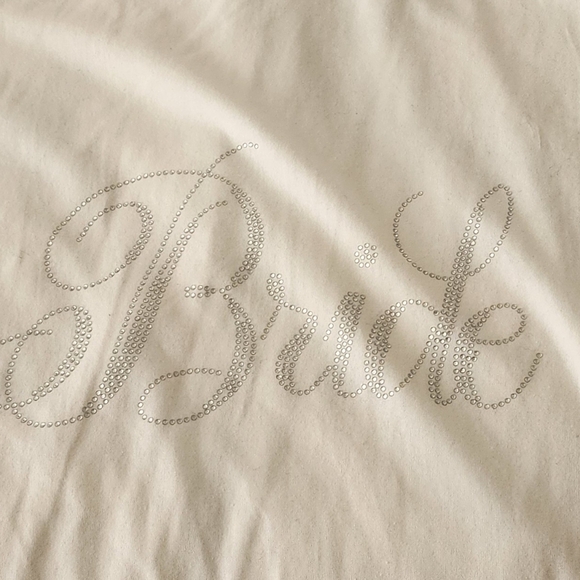 White Full Zipper Hoody Sweatshirt For BRIDE - Picture 1 of 3